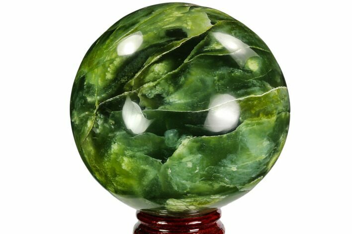 Polished Serpentine Sphere - Pakistan #109700